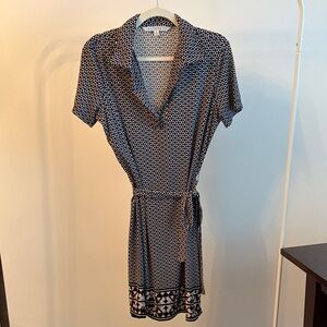 Max Studio Geometric Black and White Dress Size Small